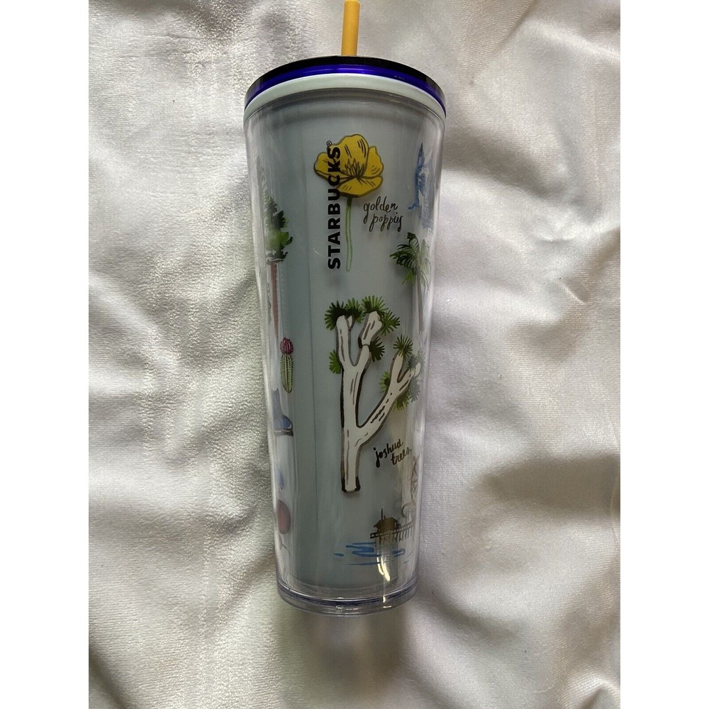 STARBUCKS  CALIFORNIA  STATE VENTI COLD CUP TUMBLER  24 Oz SPRING 2019